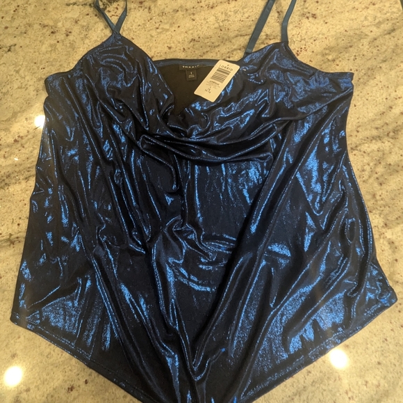 Torrid Shine Blue Cami, NWT, Size 1X - Picture 7 of 8